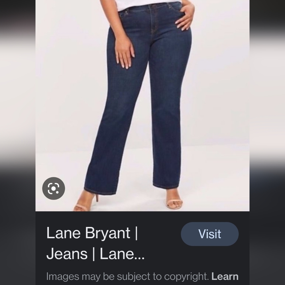 Lane Bryant 24WP EUC jeans Slim Bootcut Genius Fit
